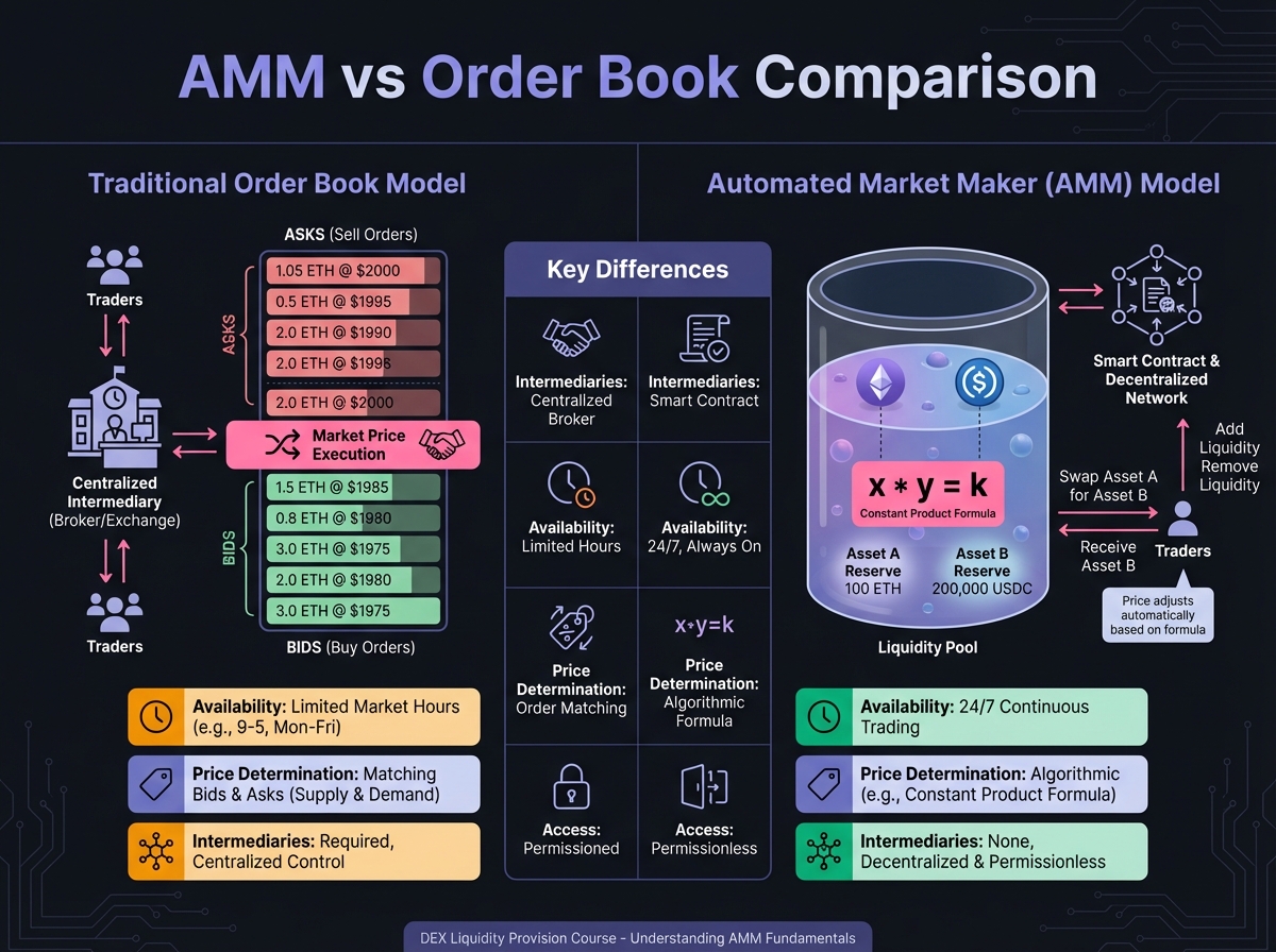 AMM vs Order Book Comparison