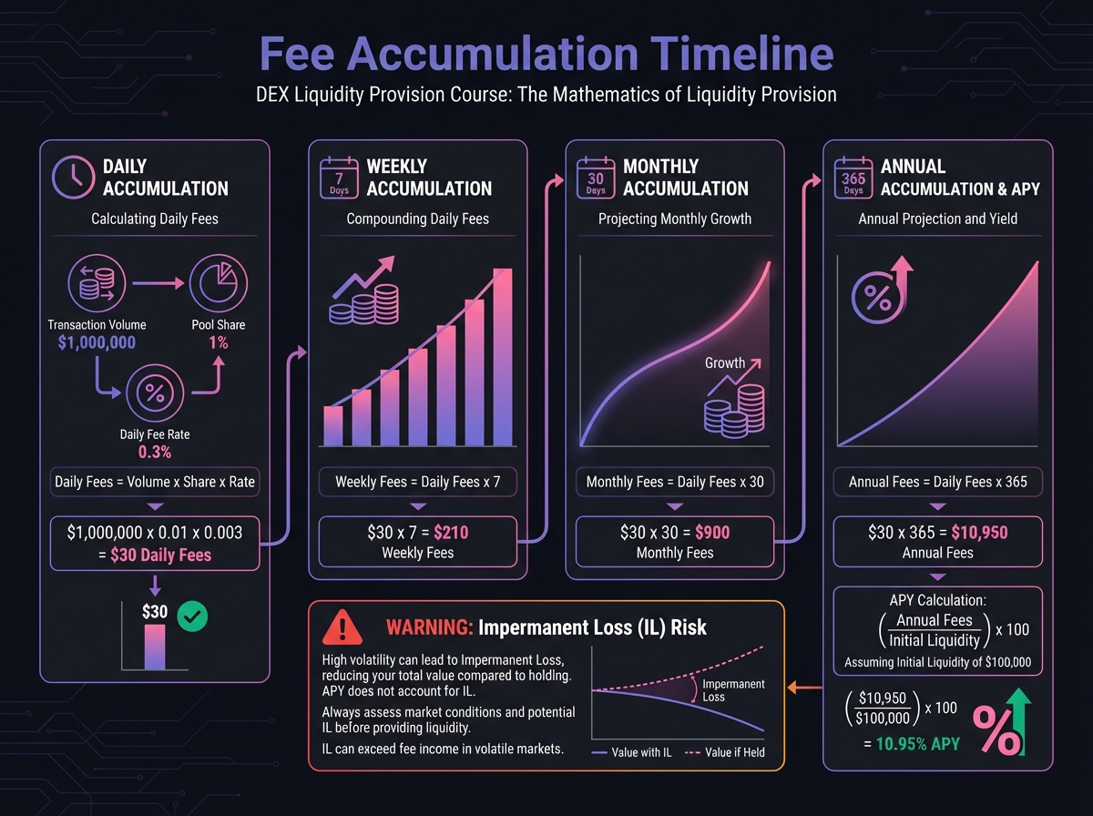 Fee Accumulation Timeline