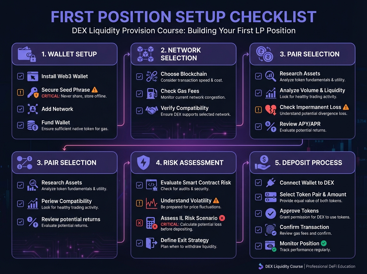 First Position Setup Checklist