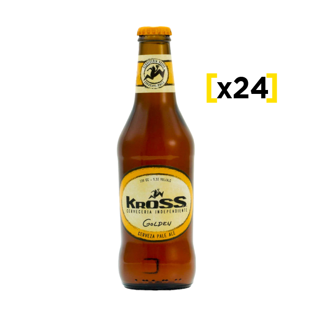 Cerveza Kross Golden Ale Botella 330cc x24 