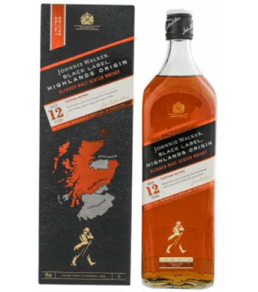 Johnnie Walker Black Label 12 Years Highlands Origin - Liquor Stream