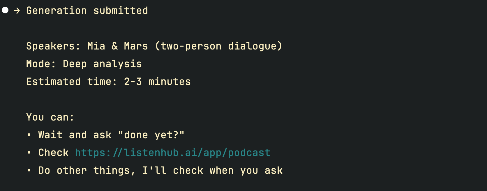 Agent converting YouTube video