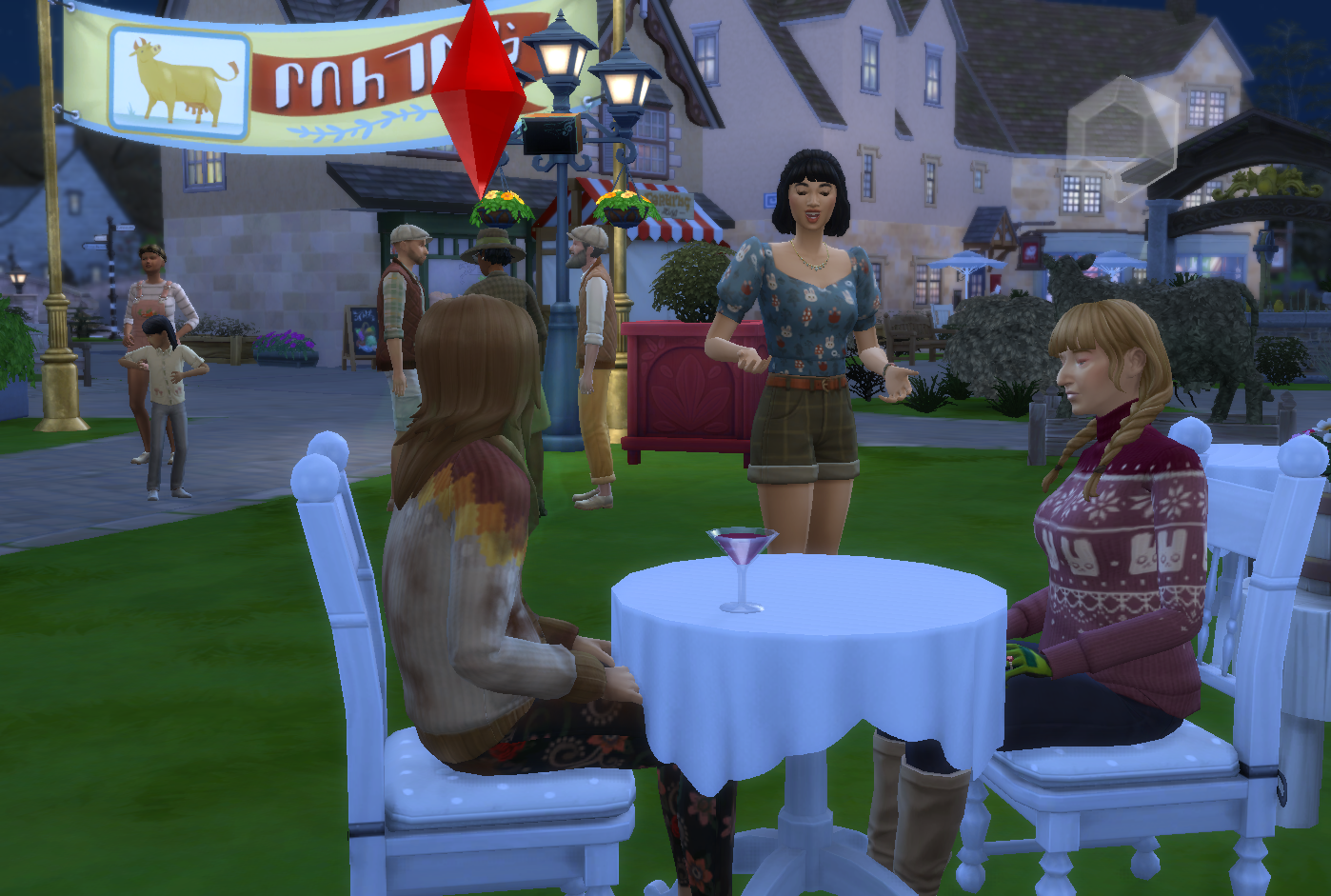 Sitting at the fair