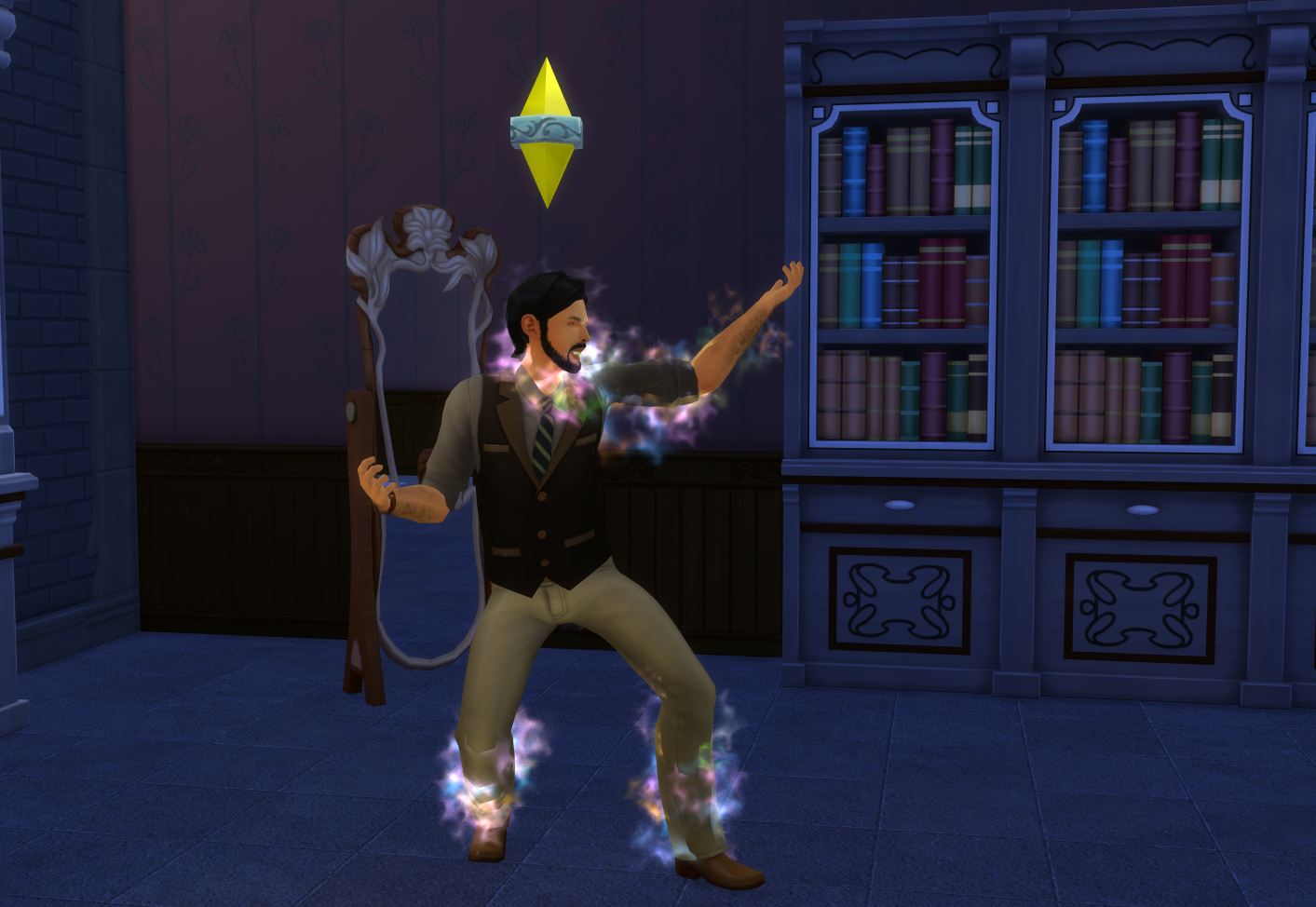 A wizard Sim sparkling