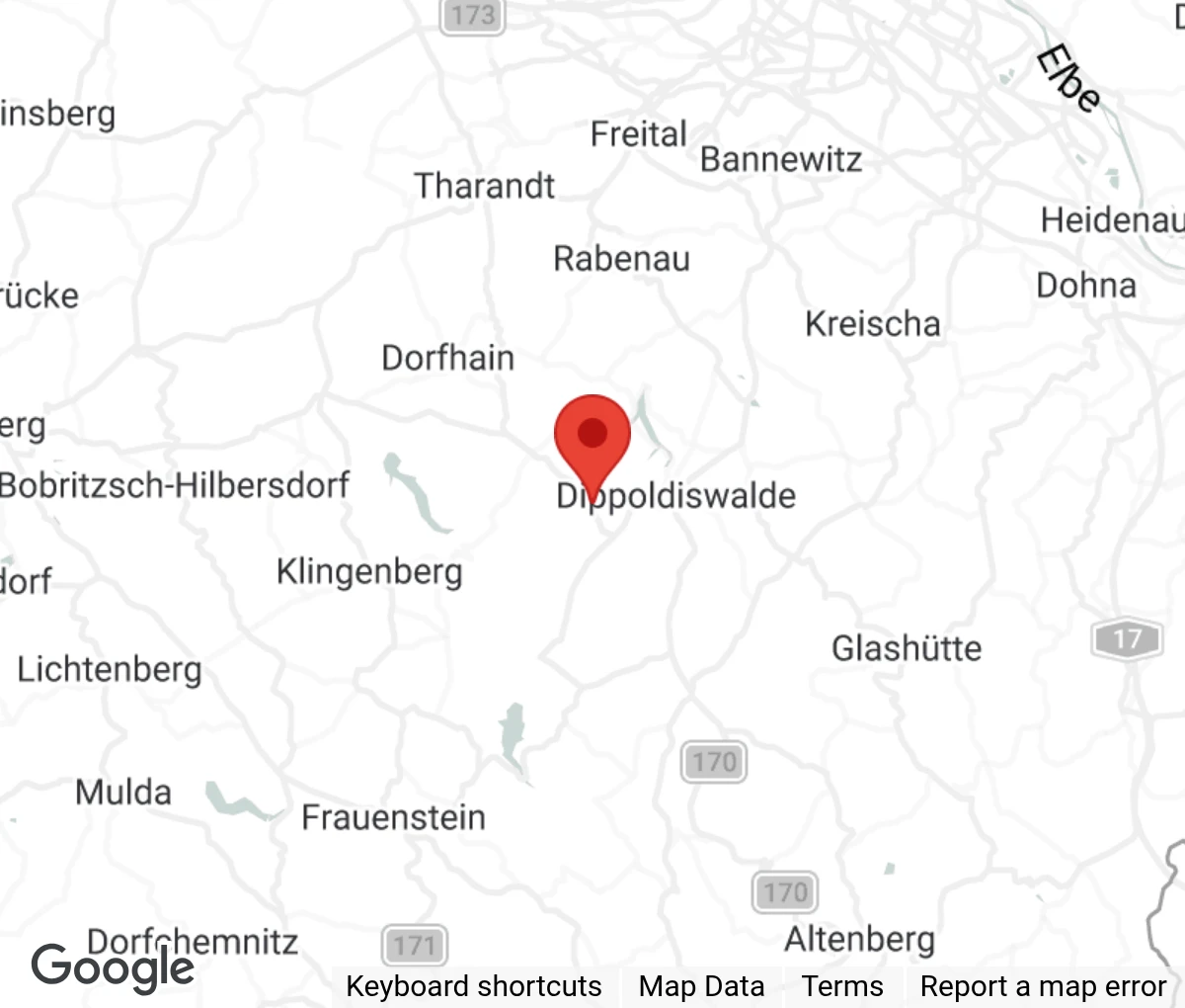 Map showing location of Tierheim Reichstädt