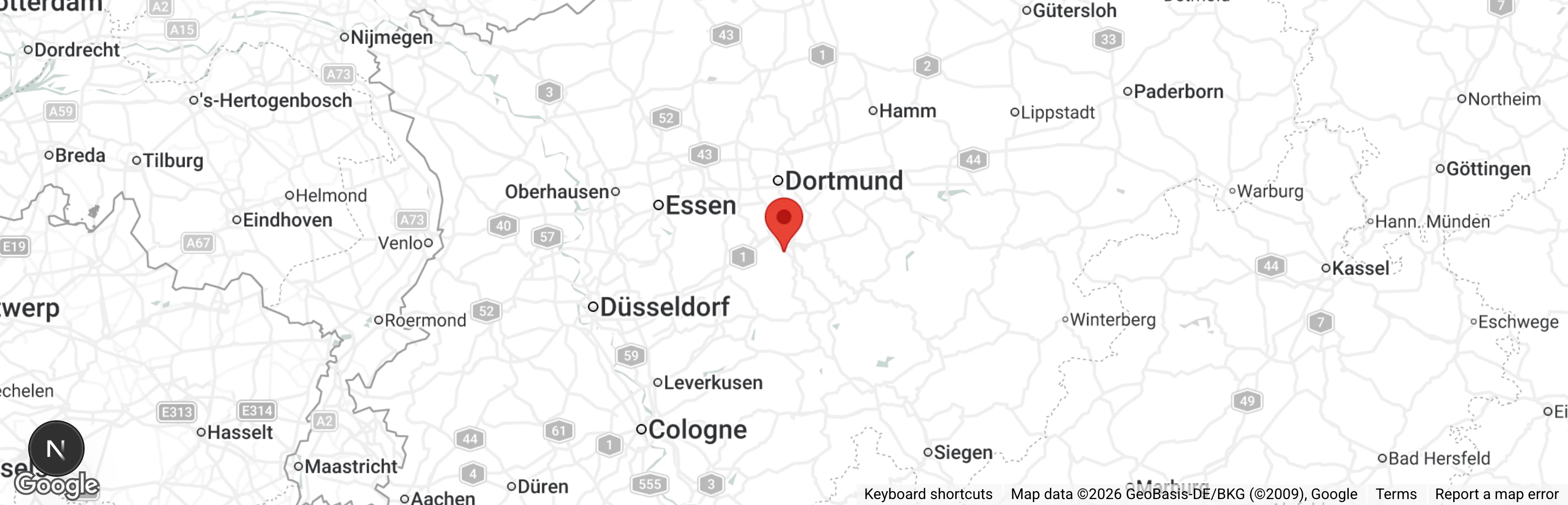 Map showing location of Tierschutzverein Hagen und Umgebung e.V.