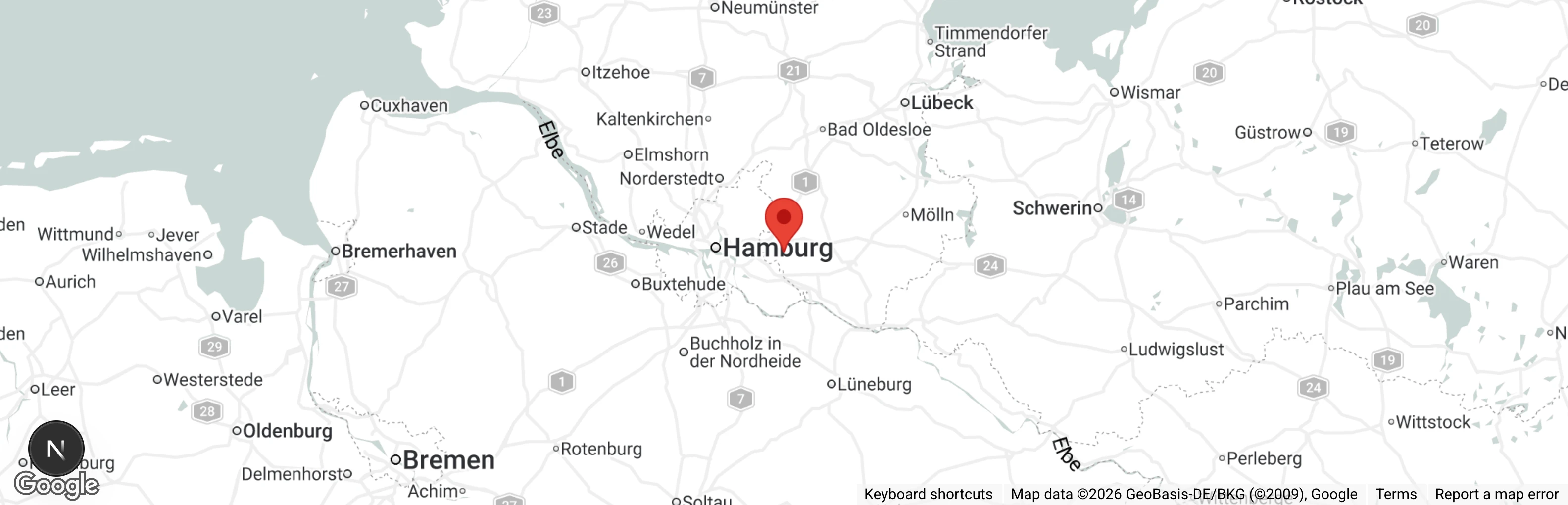 Map showing location of Tierherberge Einhorn