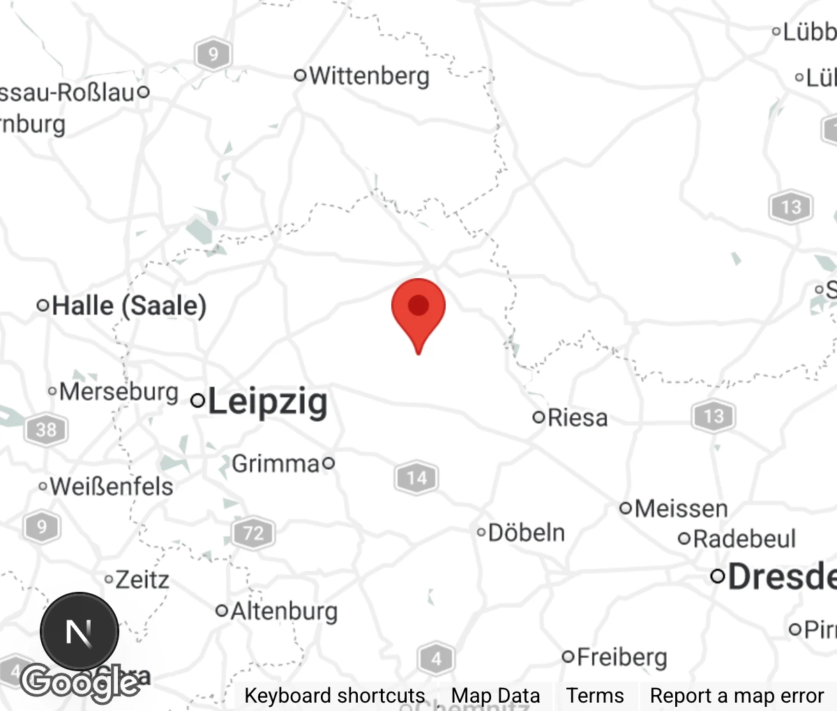 Map showing location of Tierschutzverein Tierfreunde e.V.