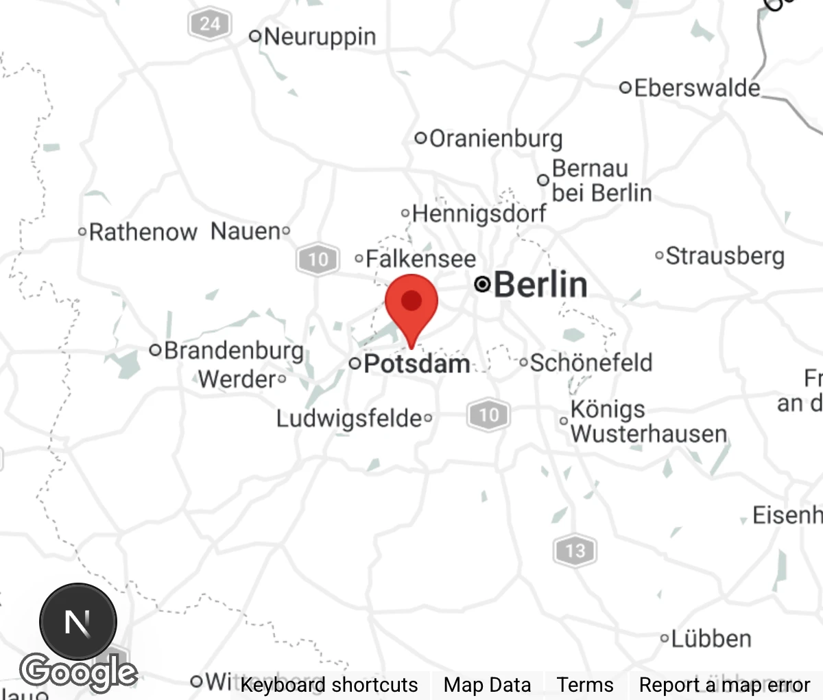 Map showing location of Eichhörnchen-Notruf e.V.