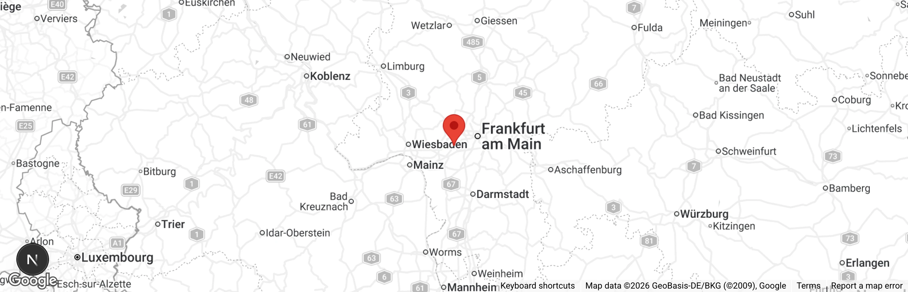 Map showing location of Tierschutzverein Kelsterbach e.V.