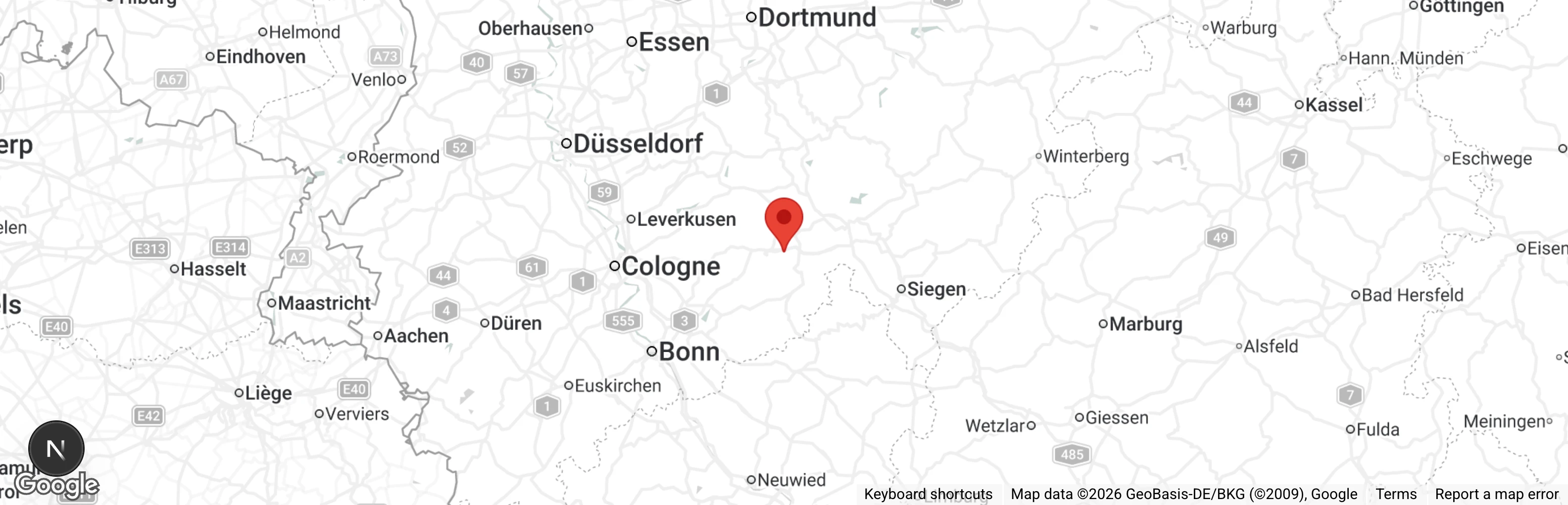 Map showing location of Tierheim Koppelweide