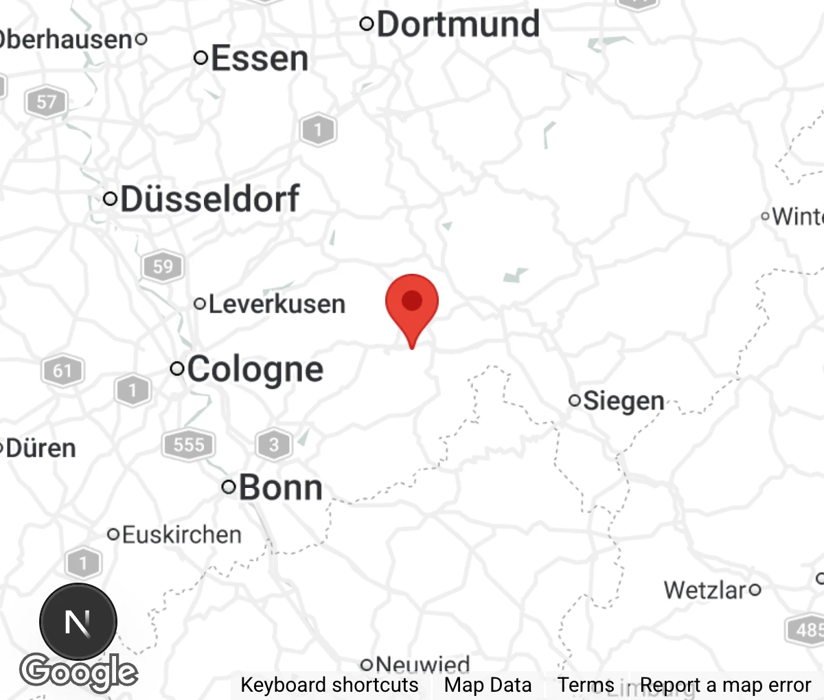 Map showing location of Tierheim Koppelweide