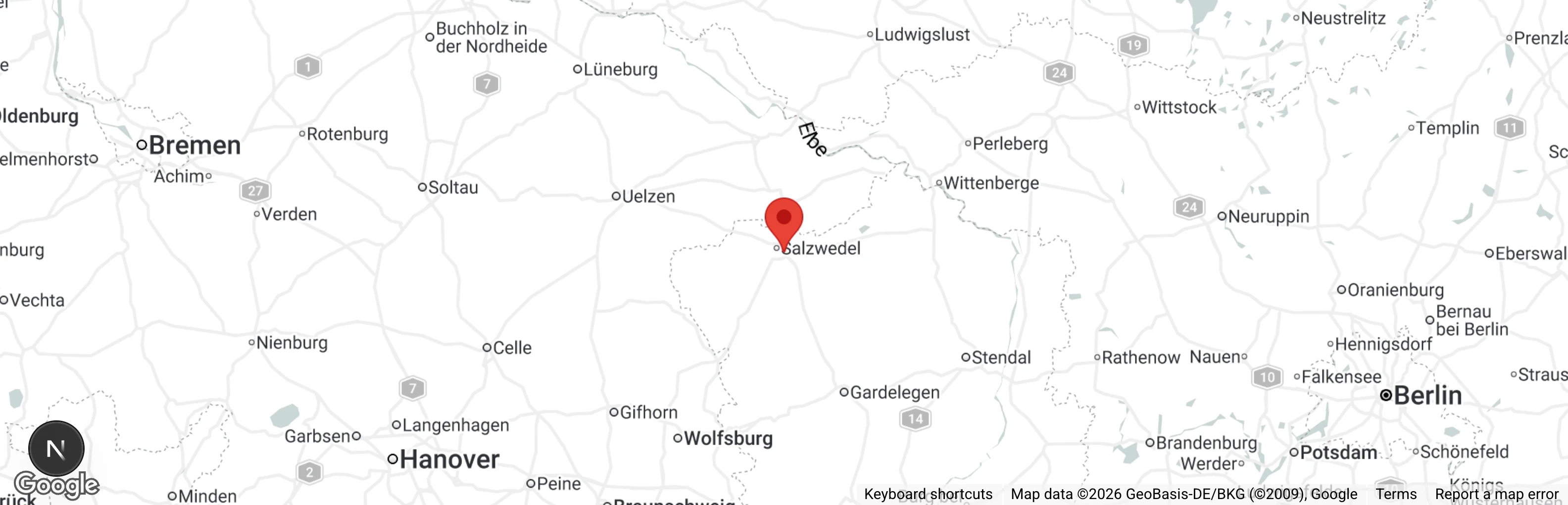 Map showing location of Tierschutzverein Pfotenhilfe