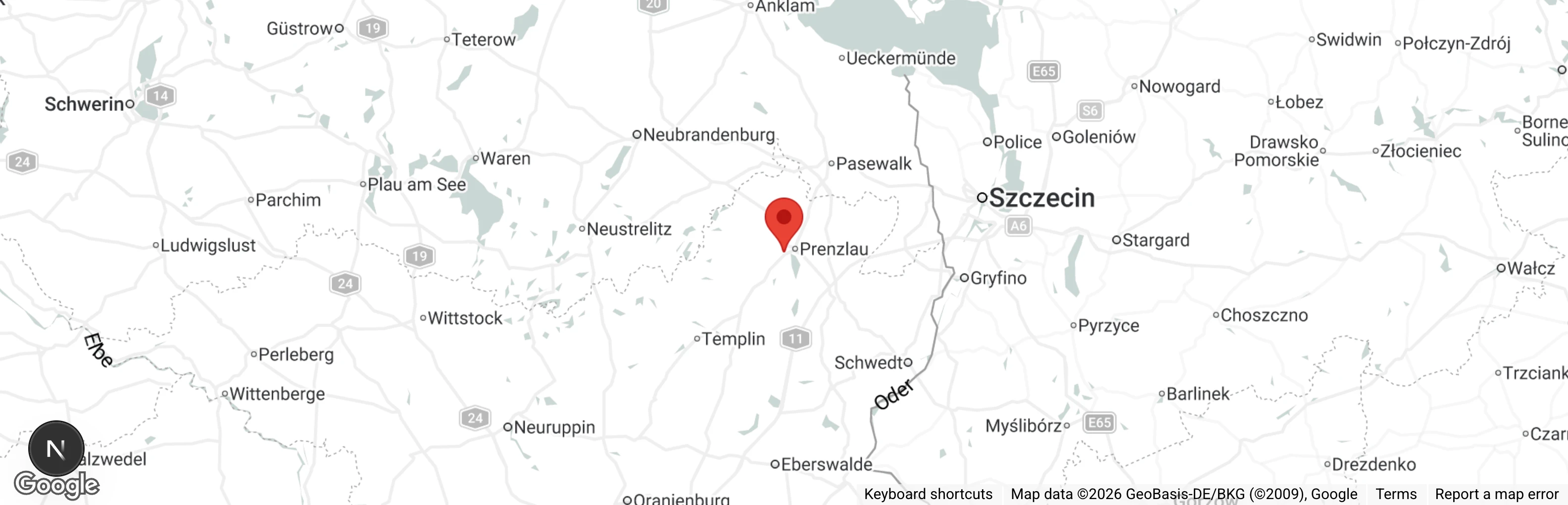 Map showing location of Erika-Kliemann-Tierheim