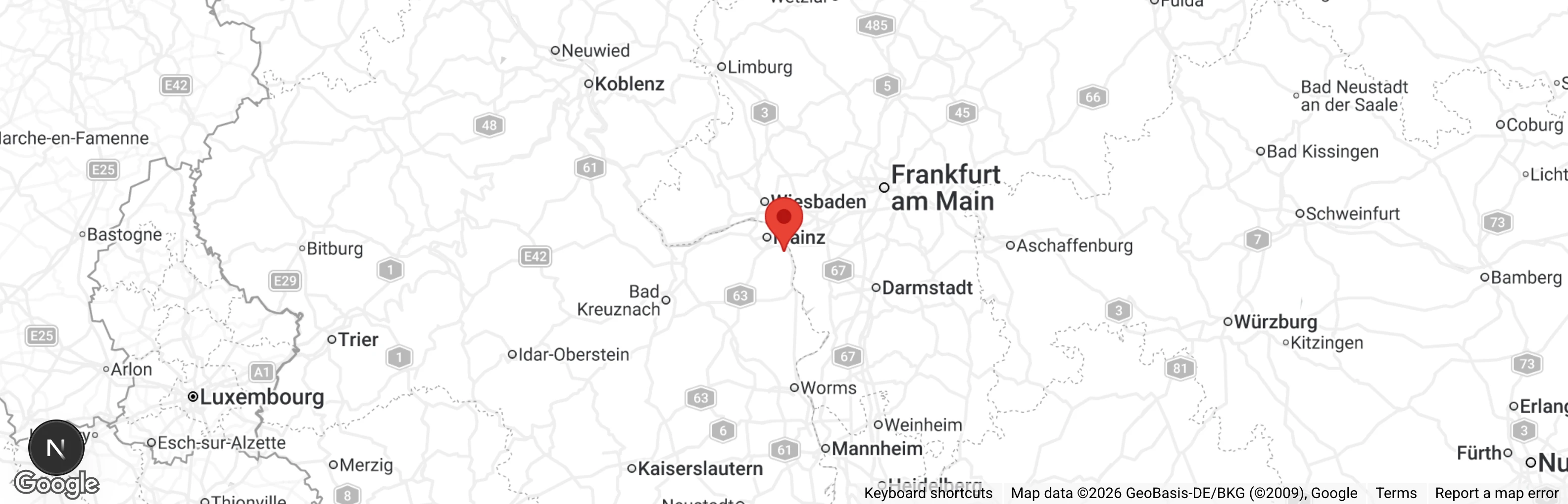 Map showing location of Tatzenliebe e.V.