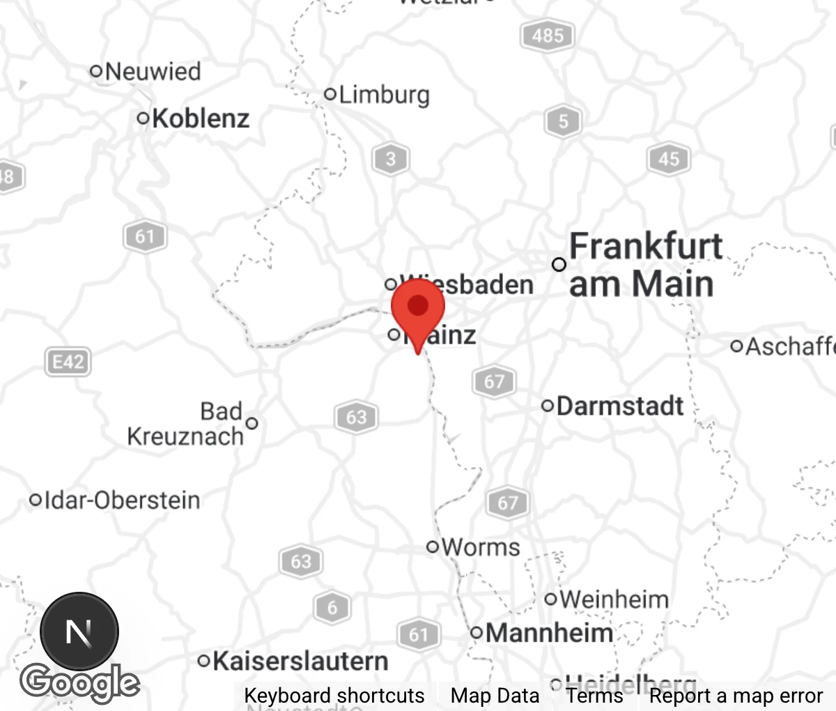 Map showing location of Tatzenliebe e.V.