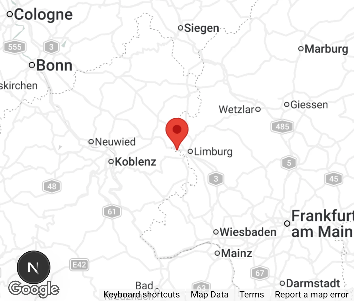 Map showing location of Tierheim im Staffeler Wald