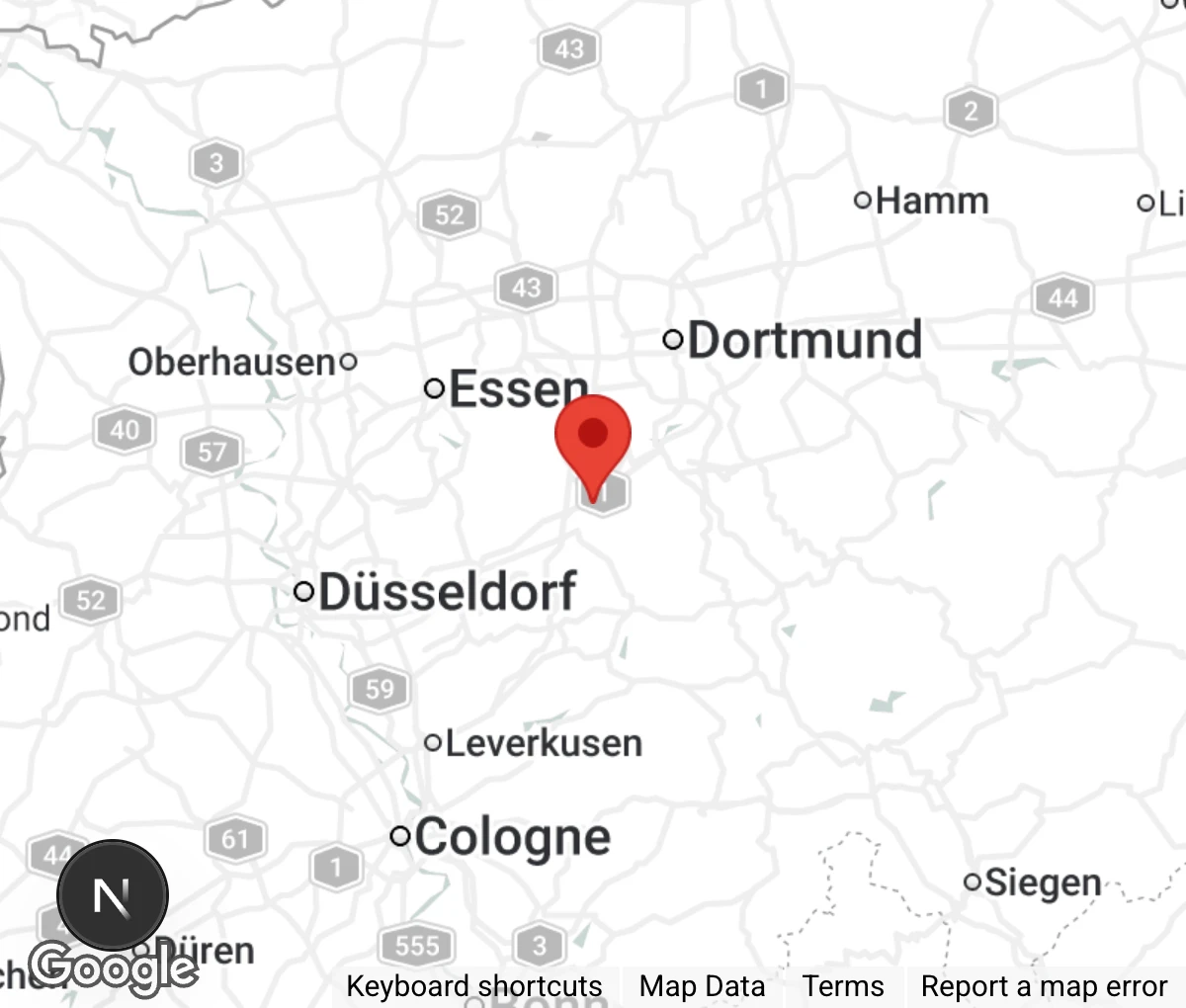 Map showing location of Tierschutzverein Gevelsberg u.U. e.V.