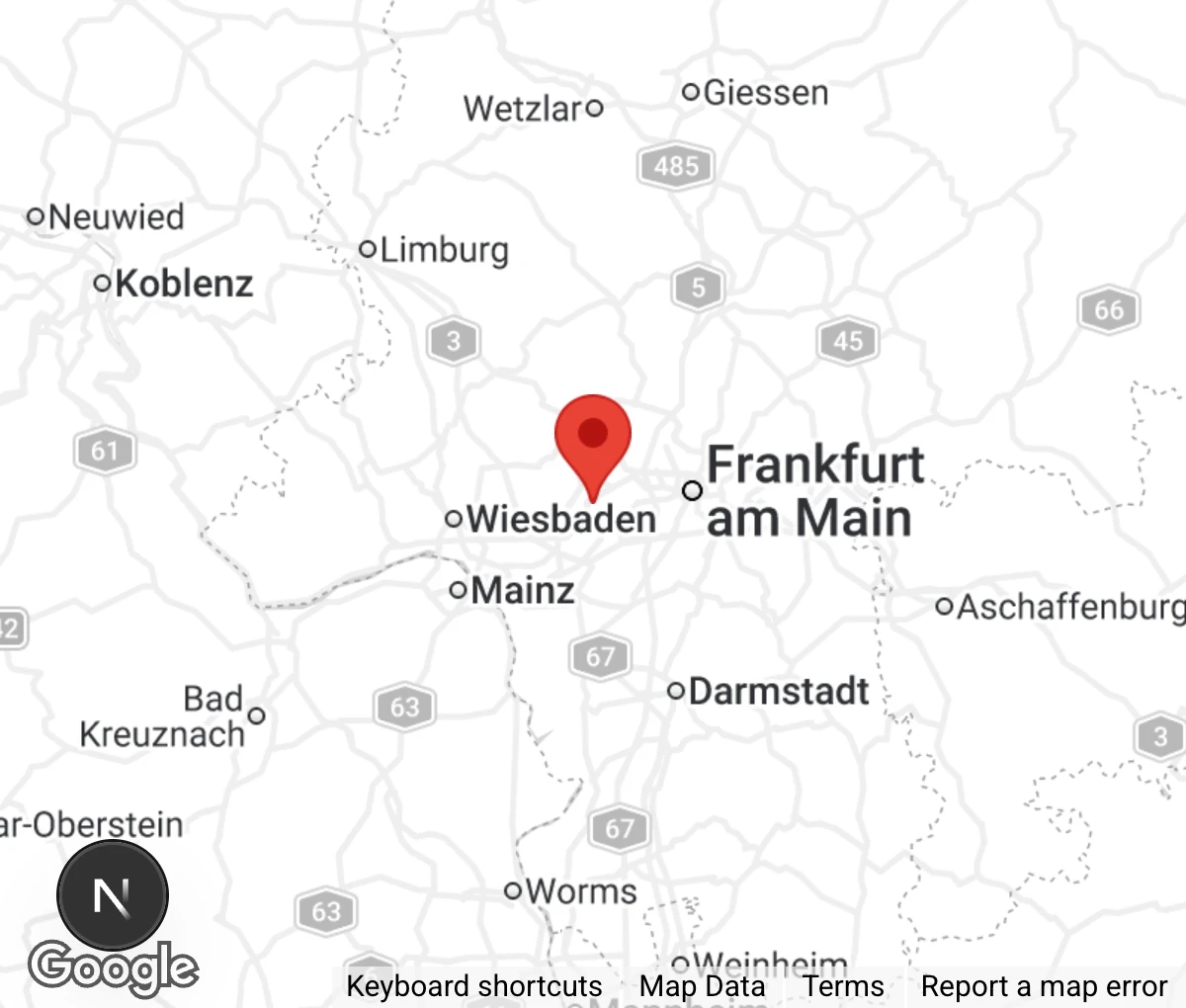 Map showing location of Tierschutzverein Streunerhilfe Frankfurter Katz e.V.