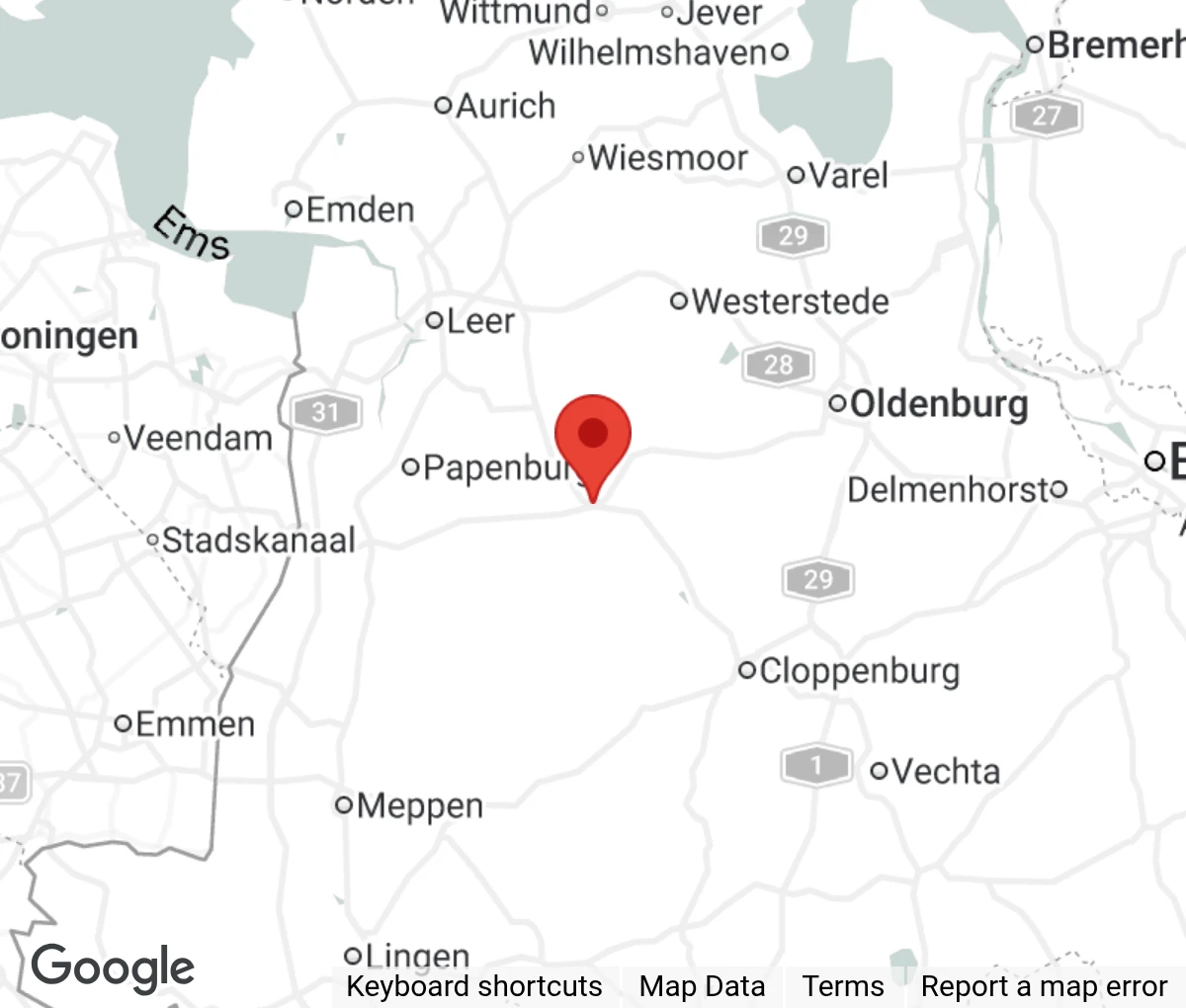 Map showing location of Tierheim Sedelsberg