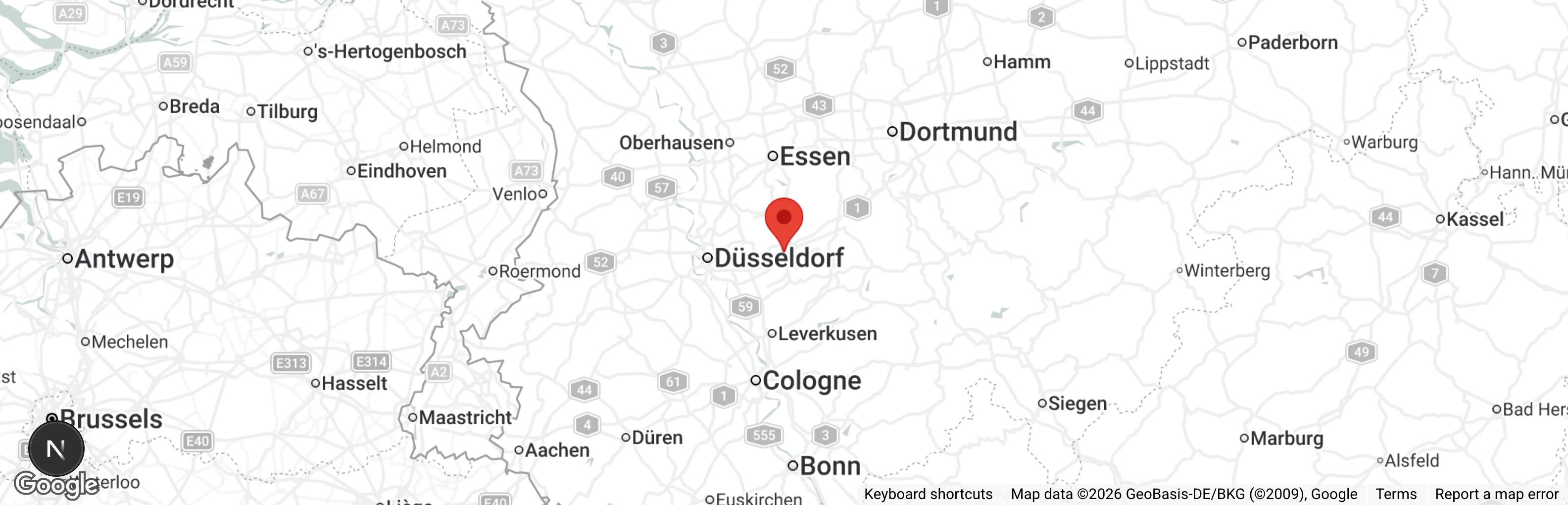Map showing location of Tierschutzverein Wuppertal e.V