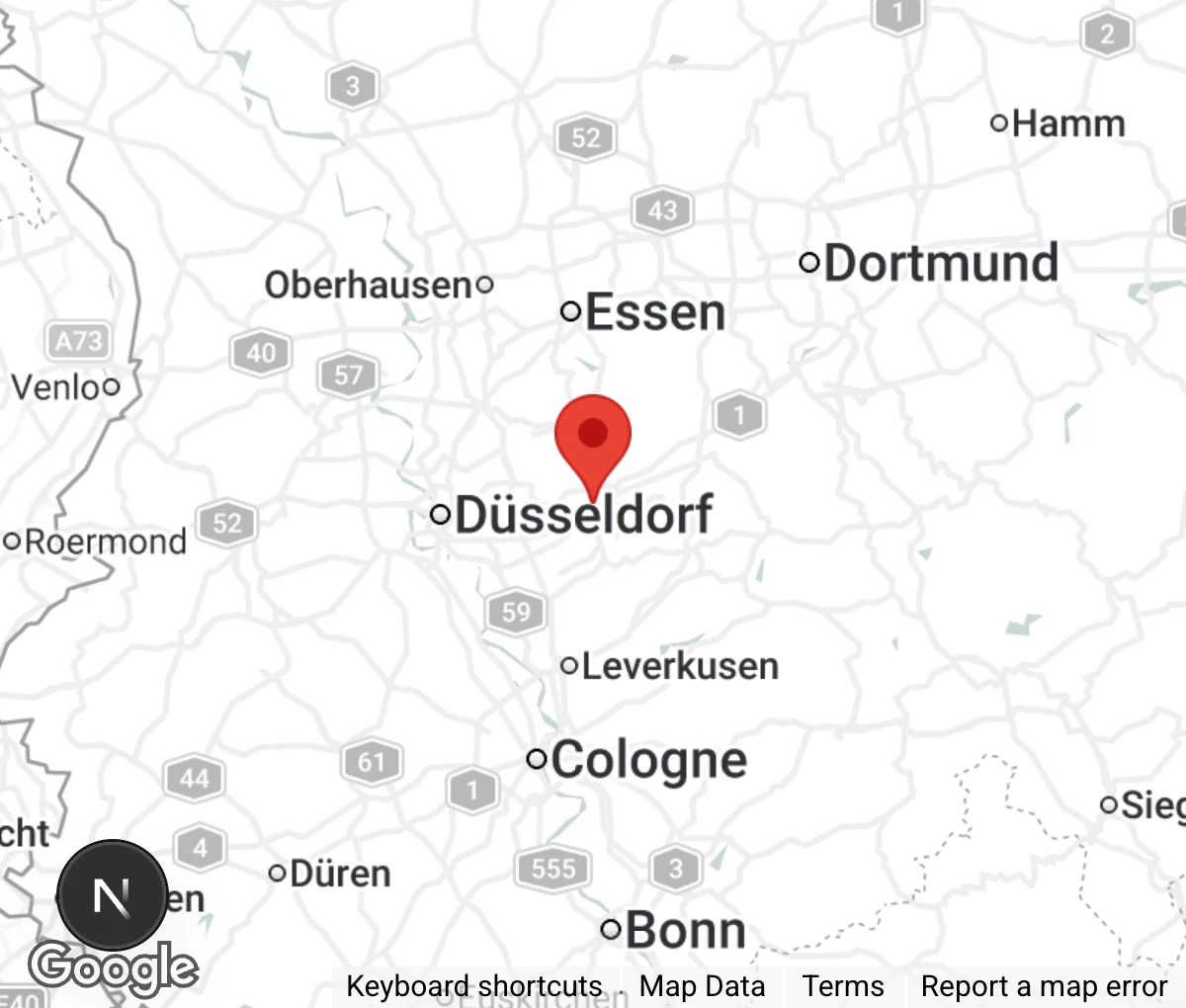 Map showing location of Tierschutzverein Wuppertal e.V