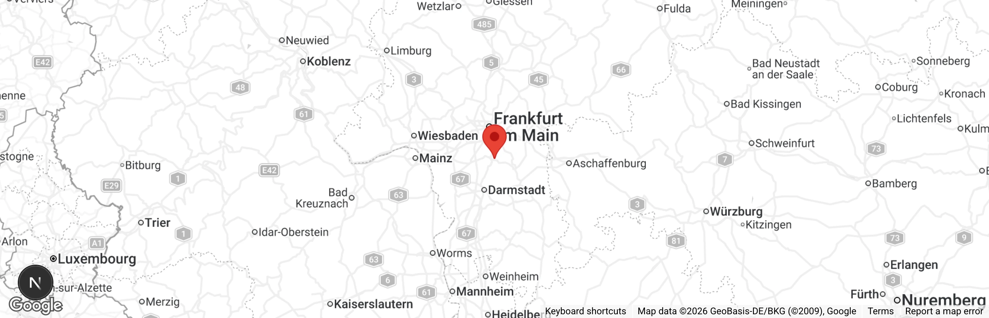 Map showing location of Tierschutzverein Tierheim Dreieich e.V.