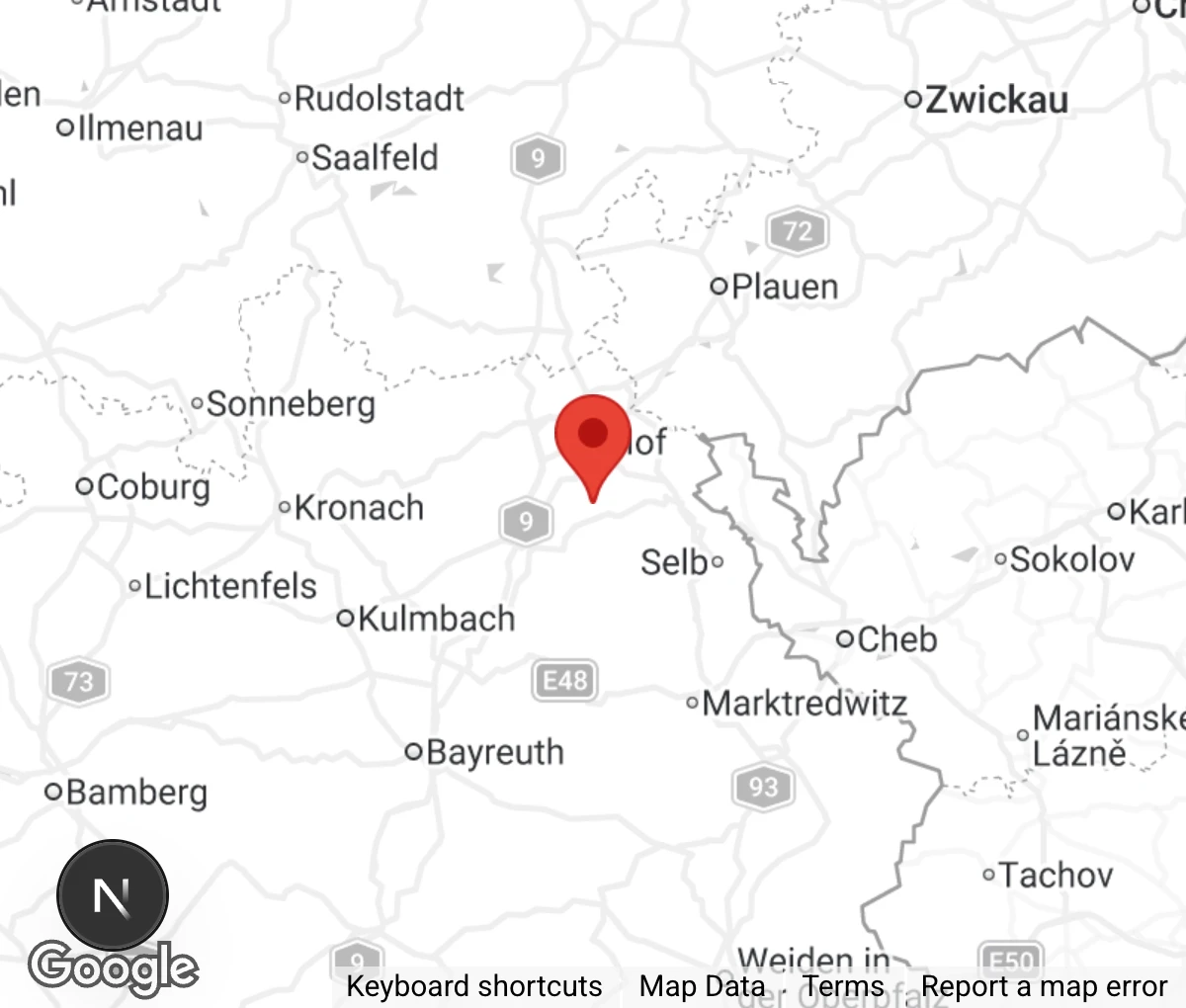 Map showing location of Tierheim Pfaffengrün