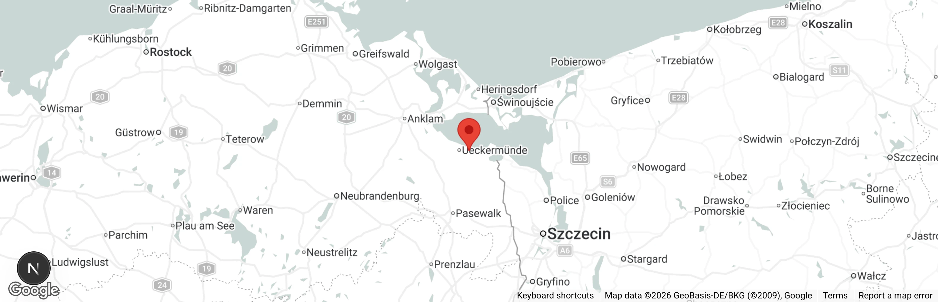Map showing location of Tierheim Berndshof