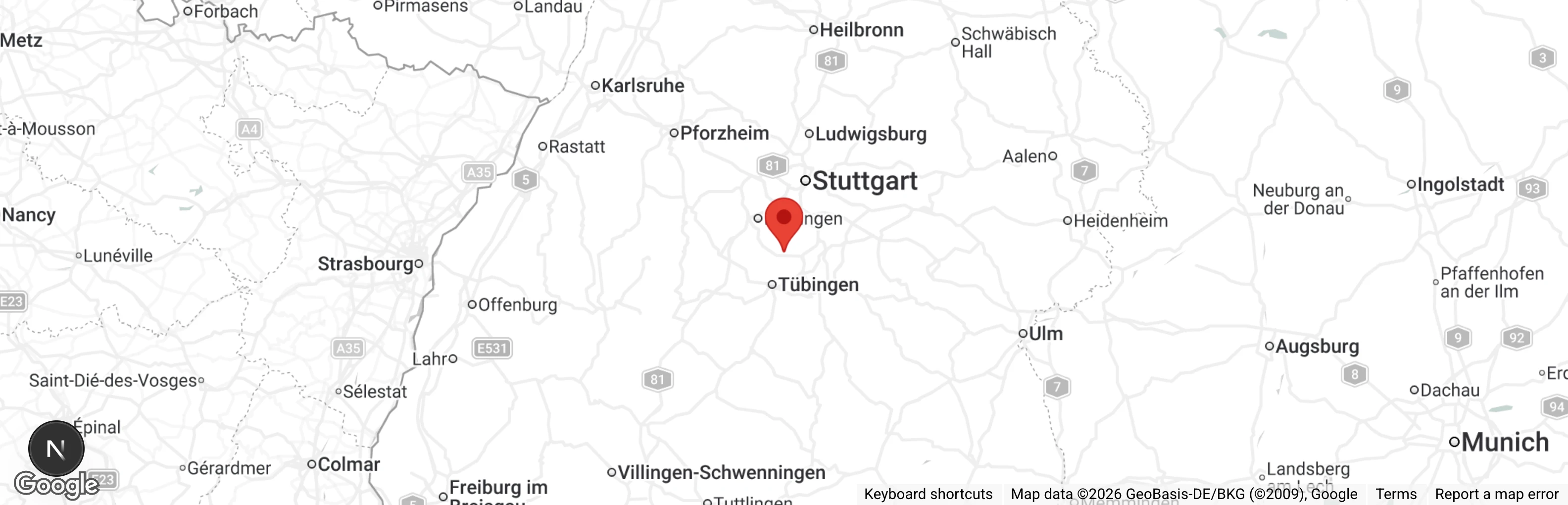 Map showing location of Förderverein Tierhilfe Hoffnung Hilfe für Tiere in Not e.V.