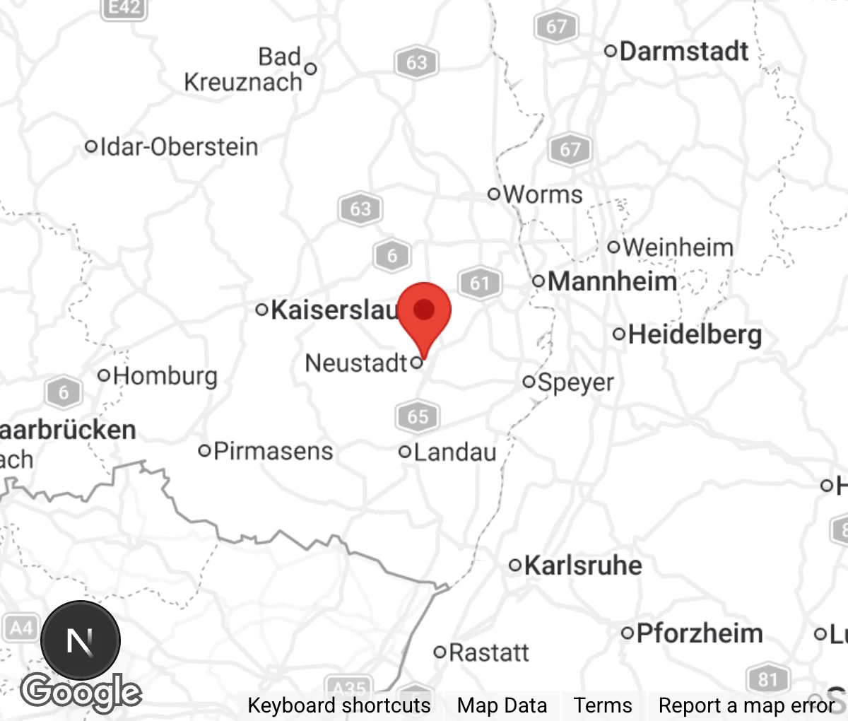 Map showing location of Tierheim Neustadt