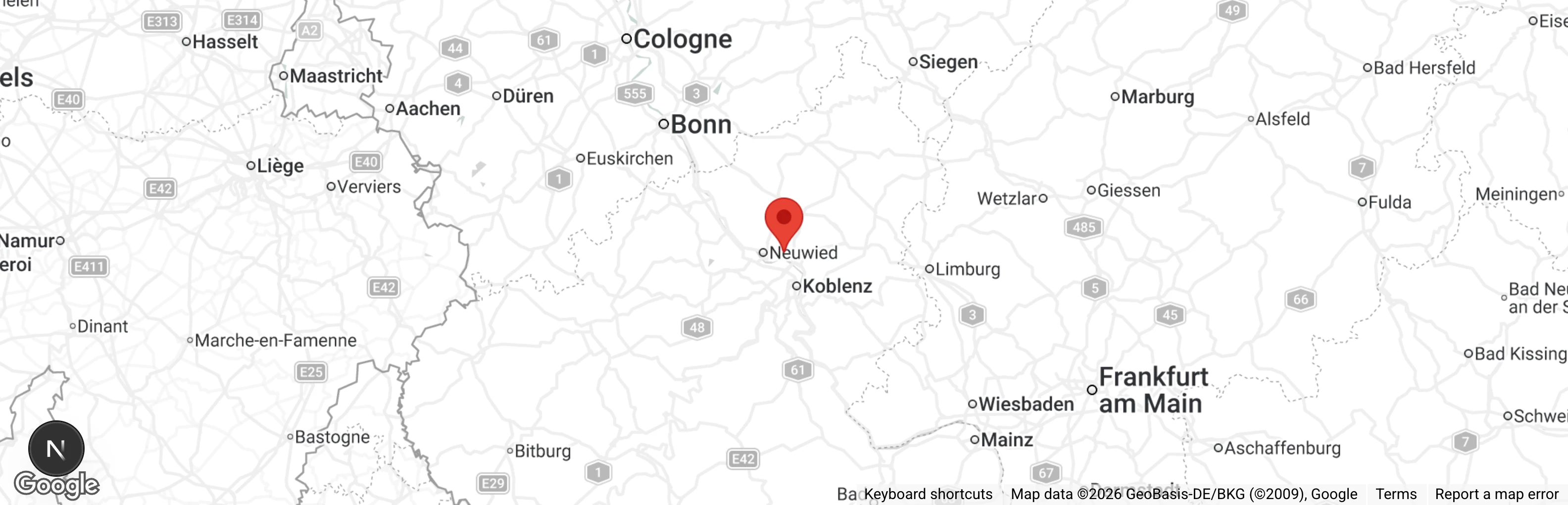 Map showing location of Katzenhilfe Neuwied e.V.
