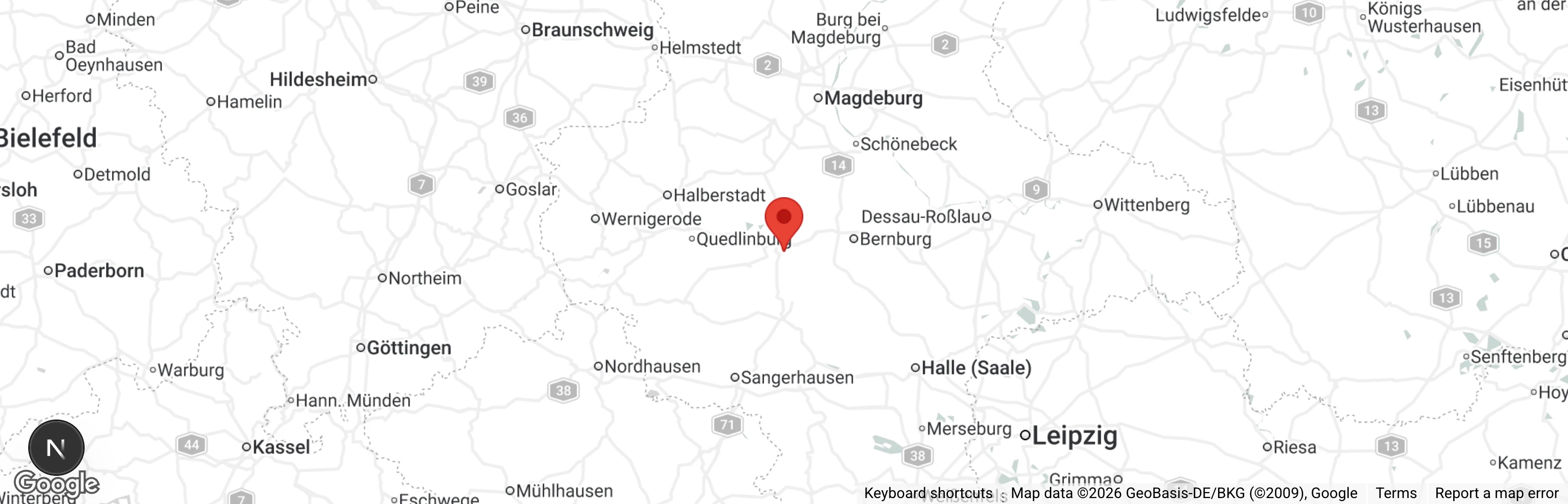 Map showing location of Tierheim 'Albert Schweitzer' Aschersleben