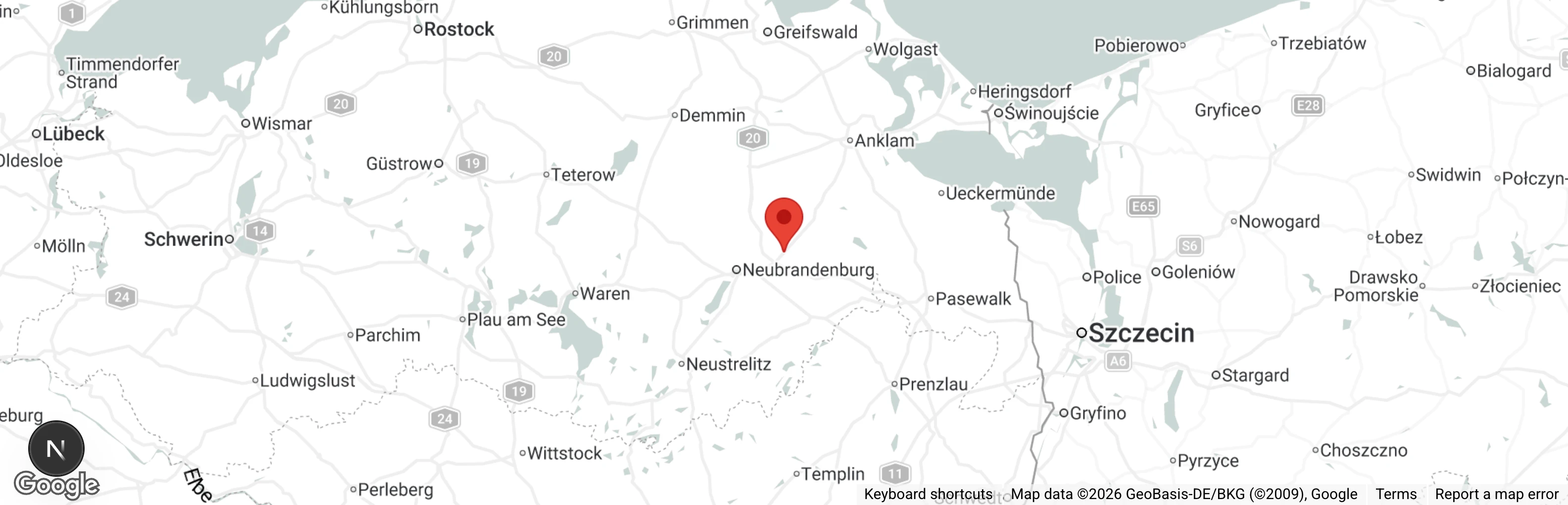 Map showing location of Tierheim Sadelkow-Gnadenhof Sonnenschein
