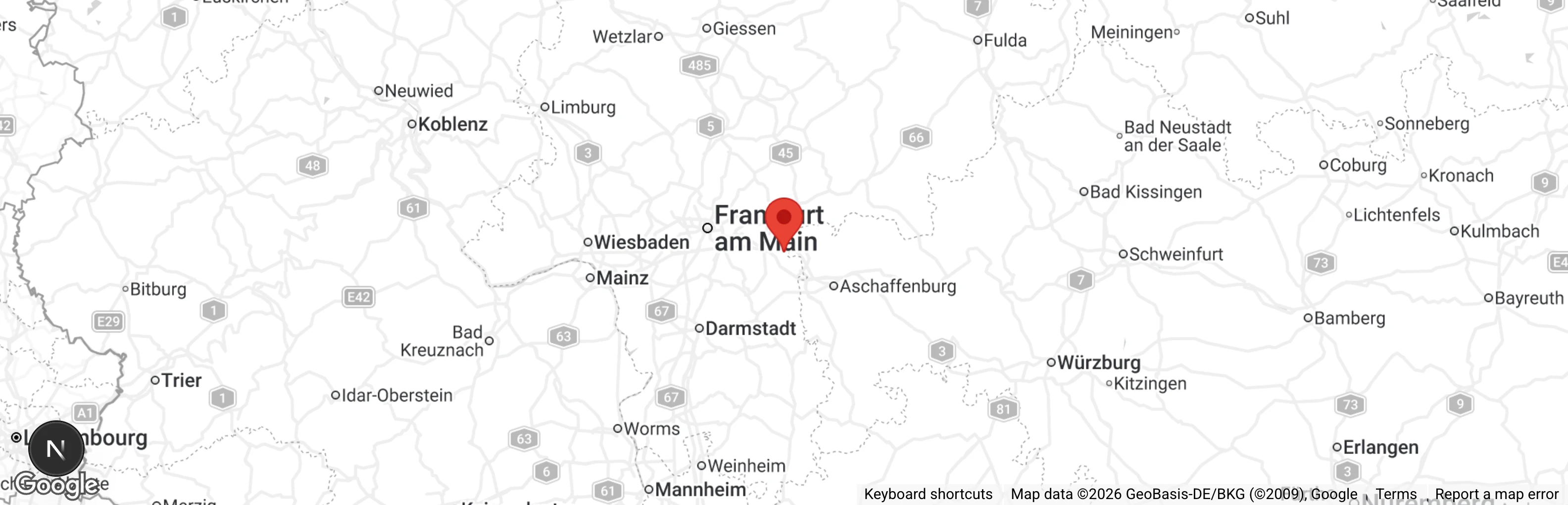 Map showing location of Tierheim Seligenstadt