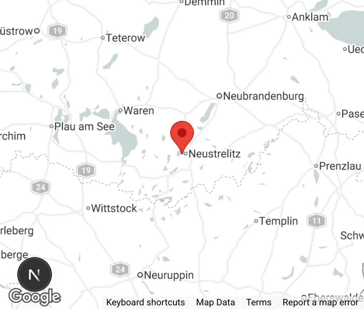 Map showing location of Katzenhaus Mohrchen e.V.