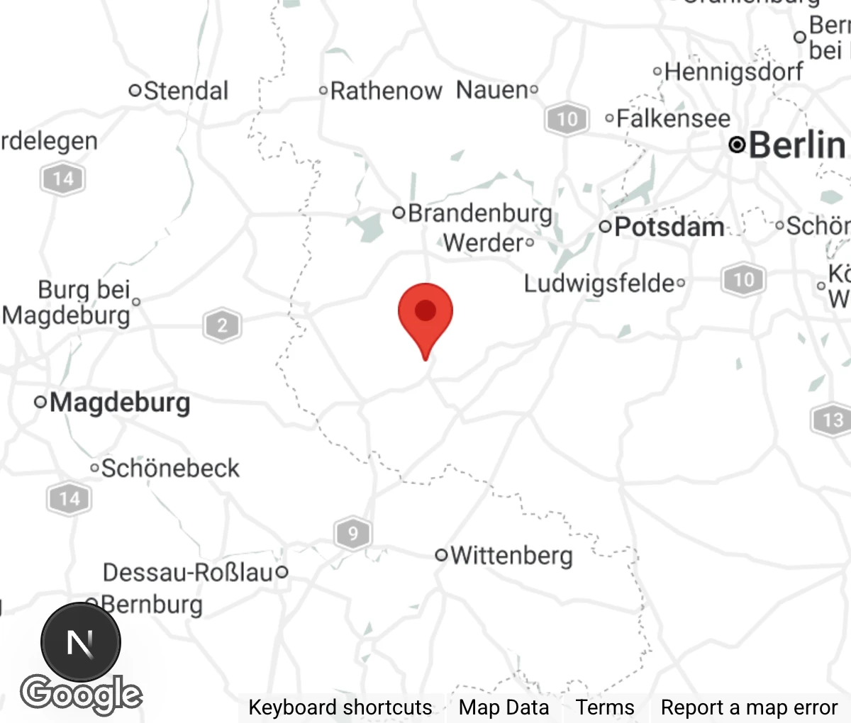 Map showing location of Monika Wieger