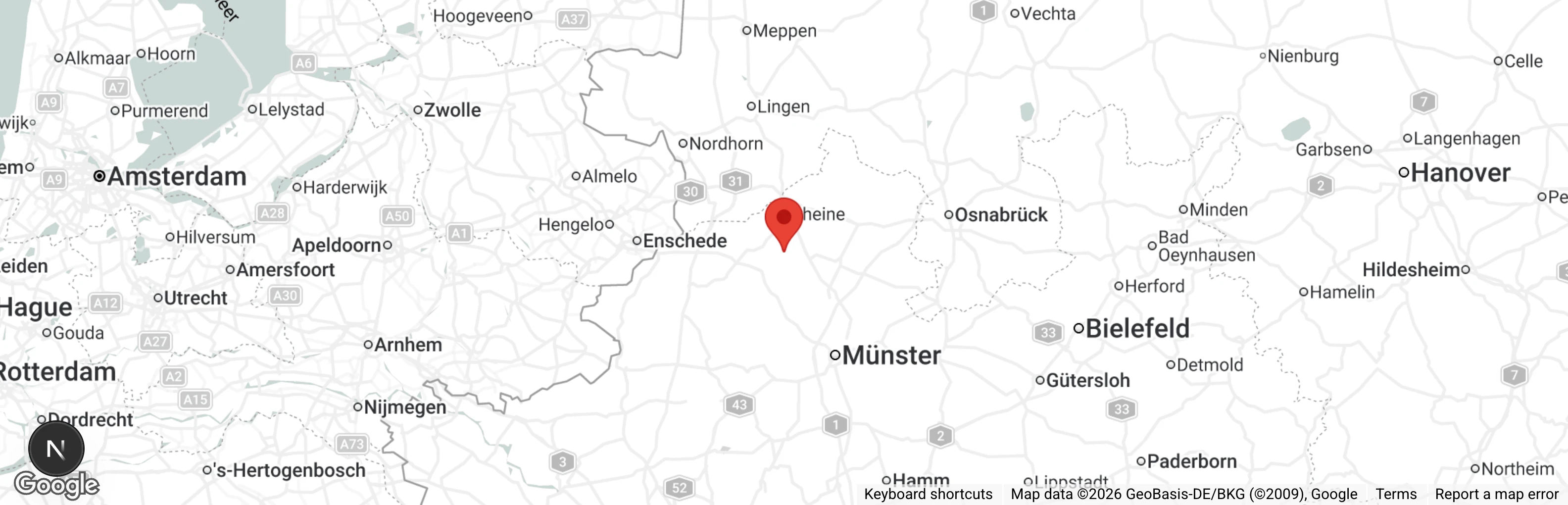 Map showing location of Tierheim Rote Erde