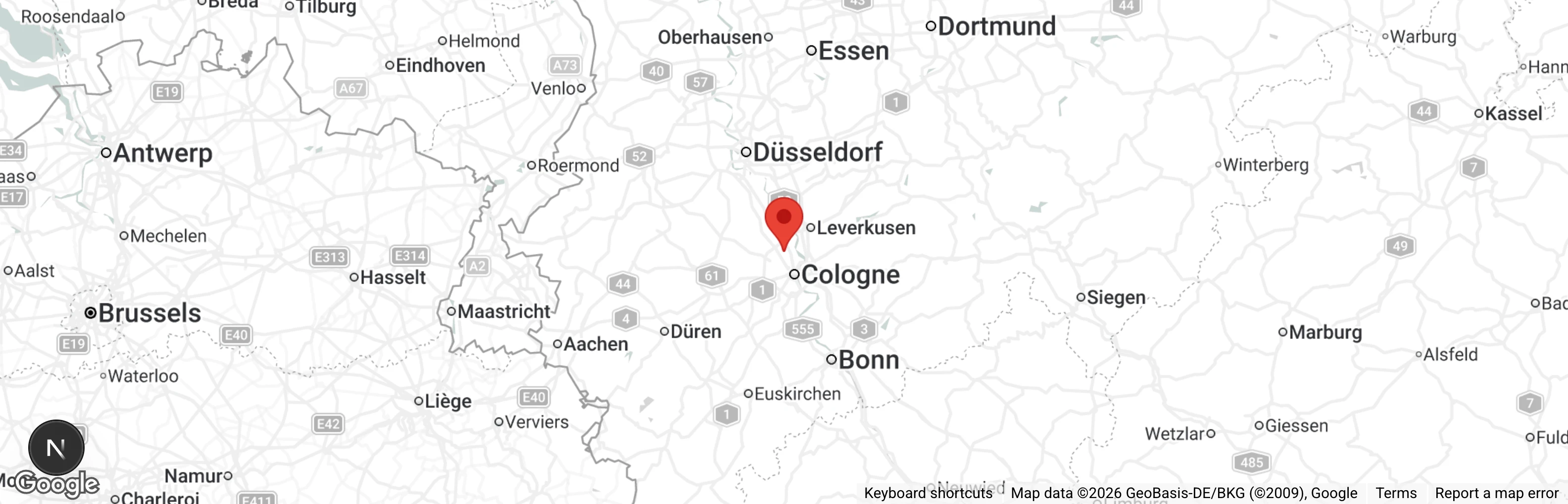 Map showing location of Kölner Schutzhof für Pferde Tierschutz & Umwelt e.V.