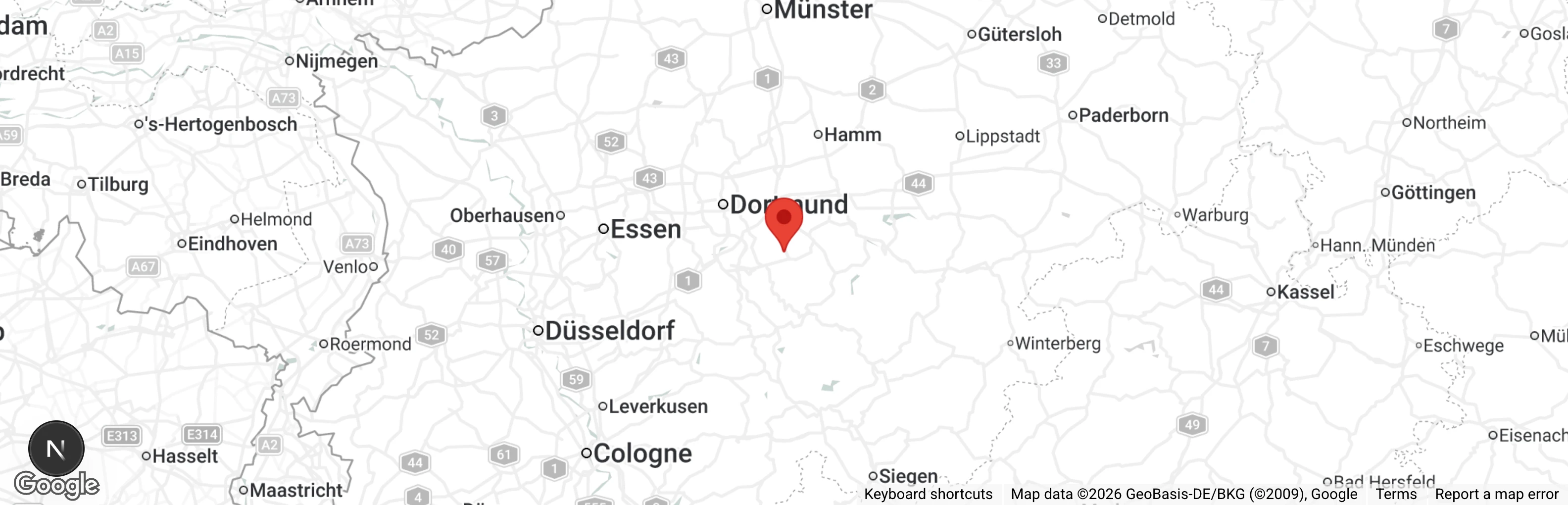 Map showing location of Tierheim Walter Jost Iserlohn