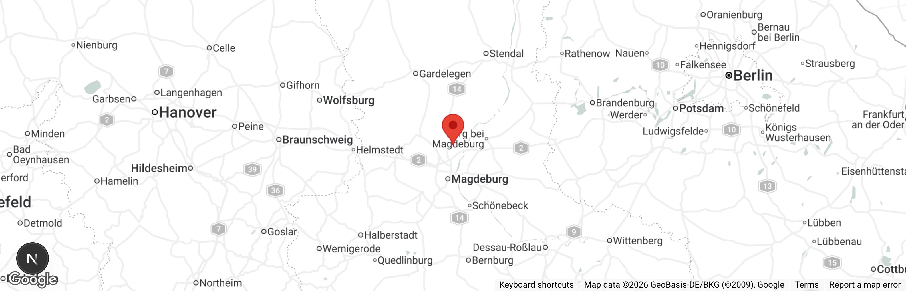 Map showing location of Tierheim Wolmirstedt