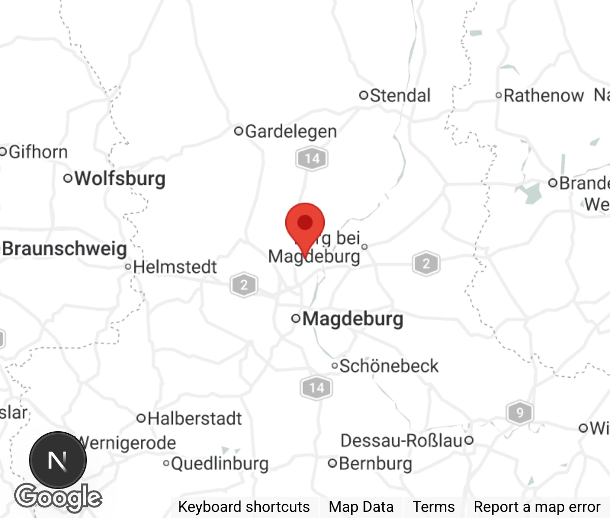 Map showing location of Tierheim Wolmirstedt