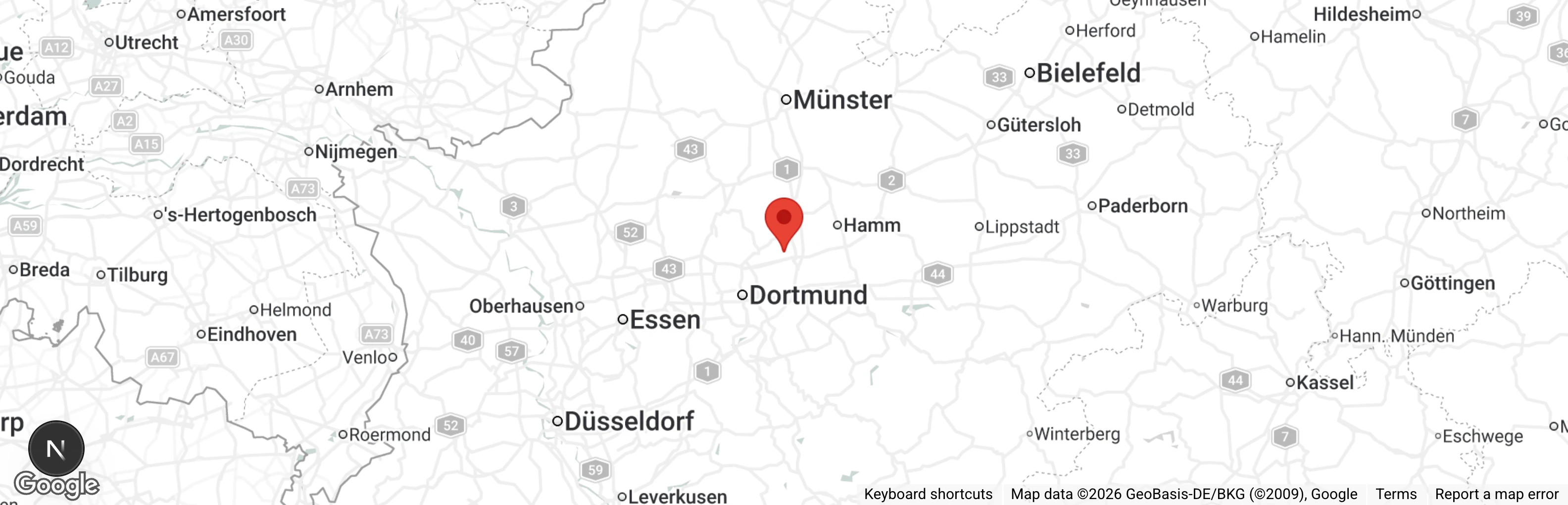 Map showing location of Tierschutzverein Bella Luna e.V.