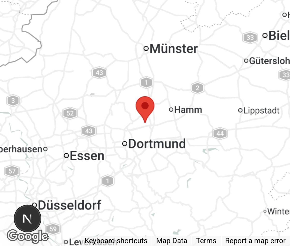 Map showing location of Tierschutzverein Bella Luna e.V.