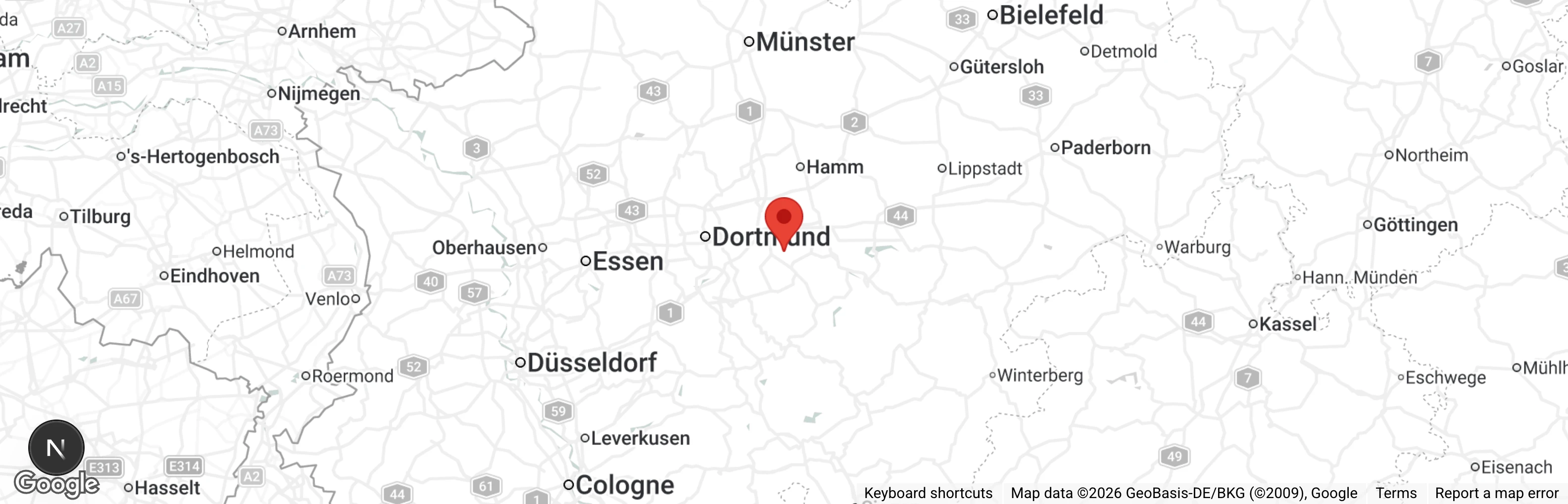 Map showing location of Tierschutzverein Fröndenberg/Ruhr e.V.