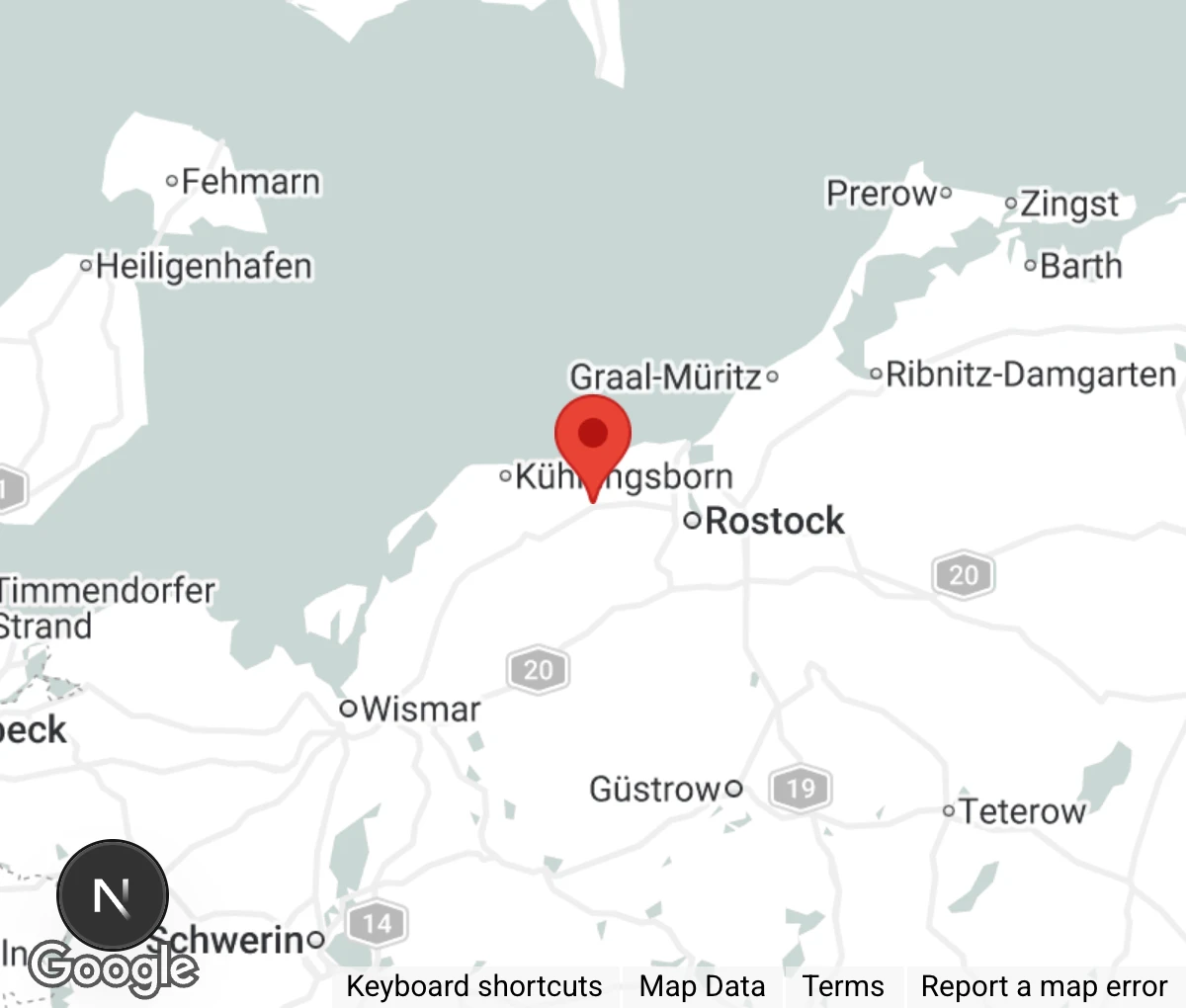 Map showing location of Tierschutzverein Bad Doberan e.V.