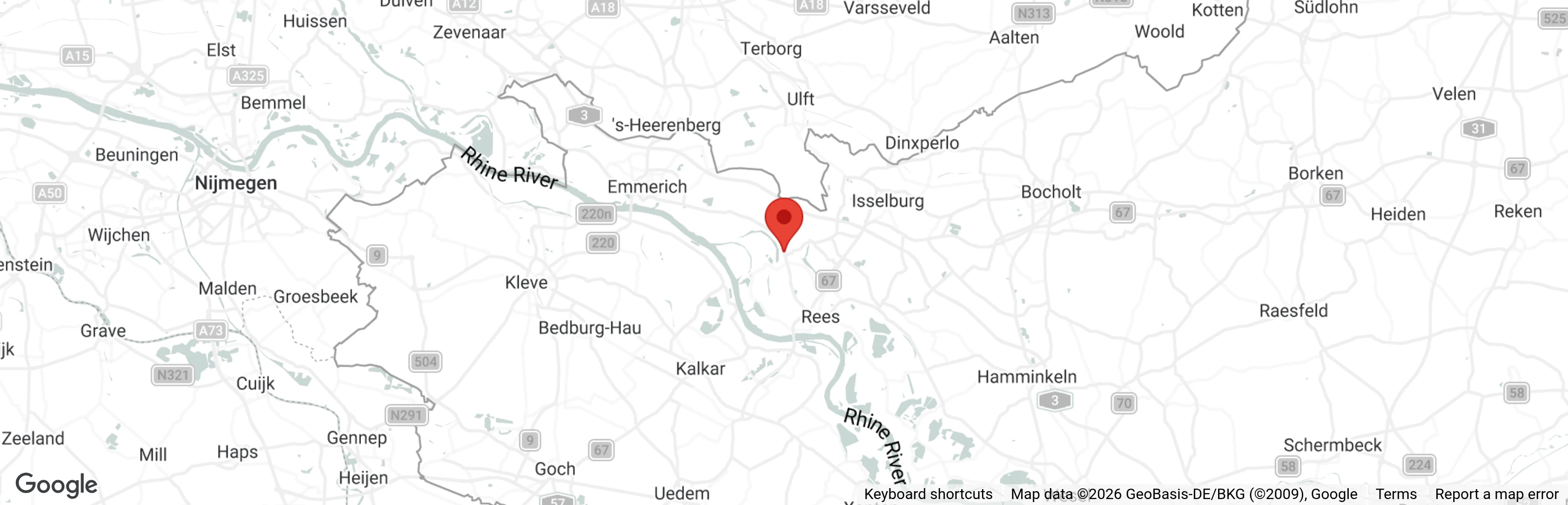 Map showing location of Katzenhaus Bienen