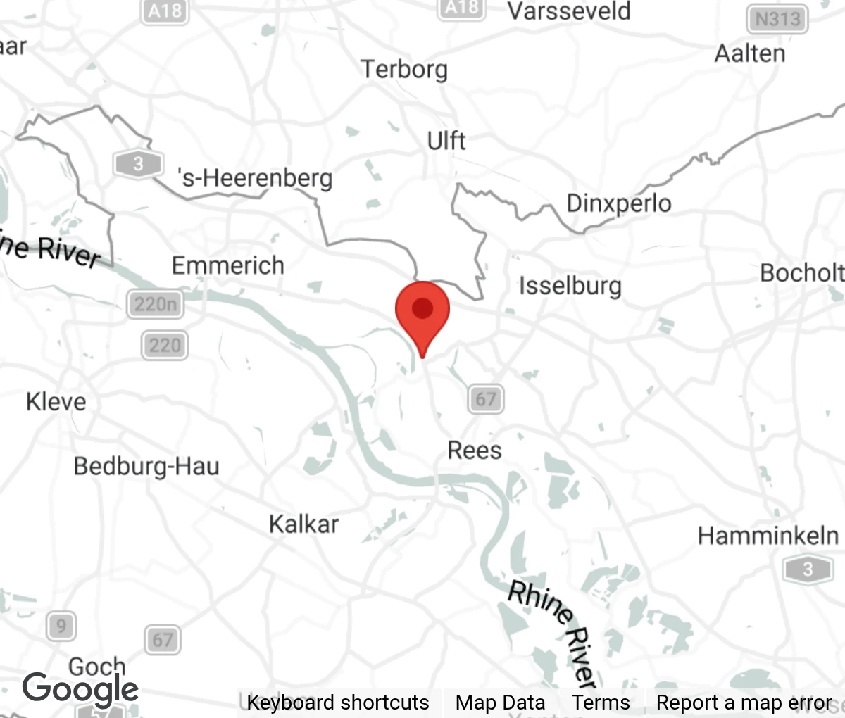 Map showing location of Katzenhaus Bienen