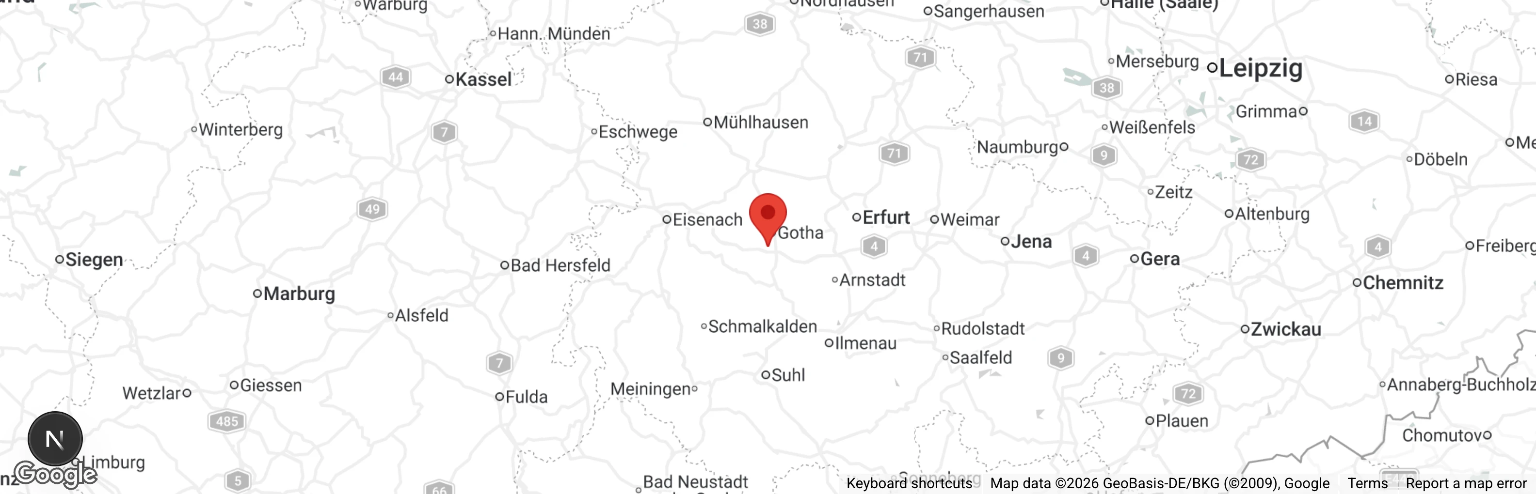 Map showing location of Tierheim 'Arche Noah'