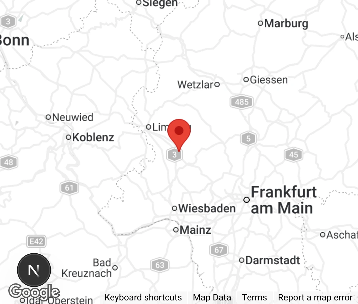 Map showing location of Aktion Tierisch Happy e.V.